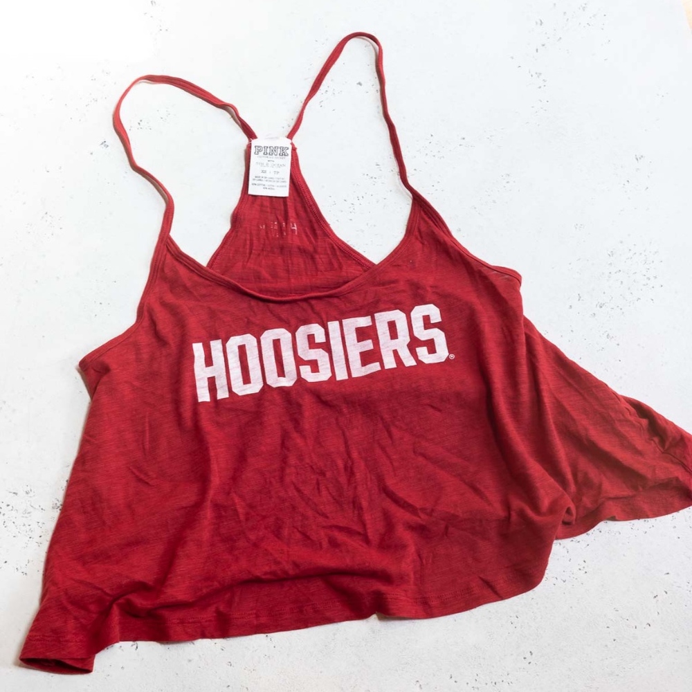 Victoria's Secret PINK Hoosiers Crop Tank Top - XS